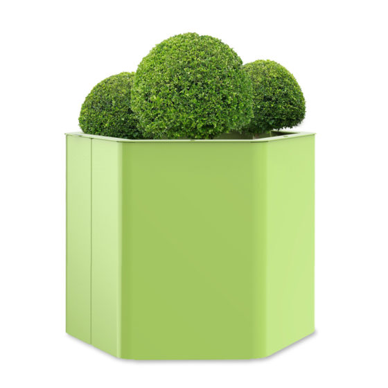 bac à végétaux XL hexa objetspublics design urbain jardinère