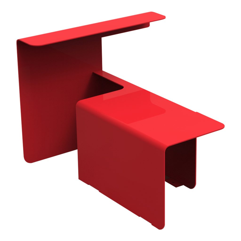 Kobro mobilier extérieur de bureau design adrian blanc objets publics