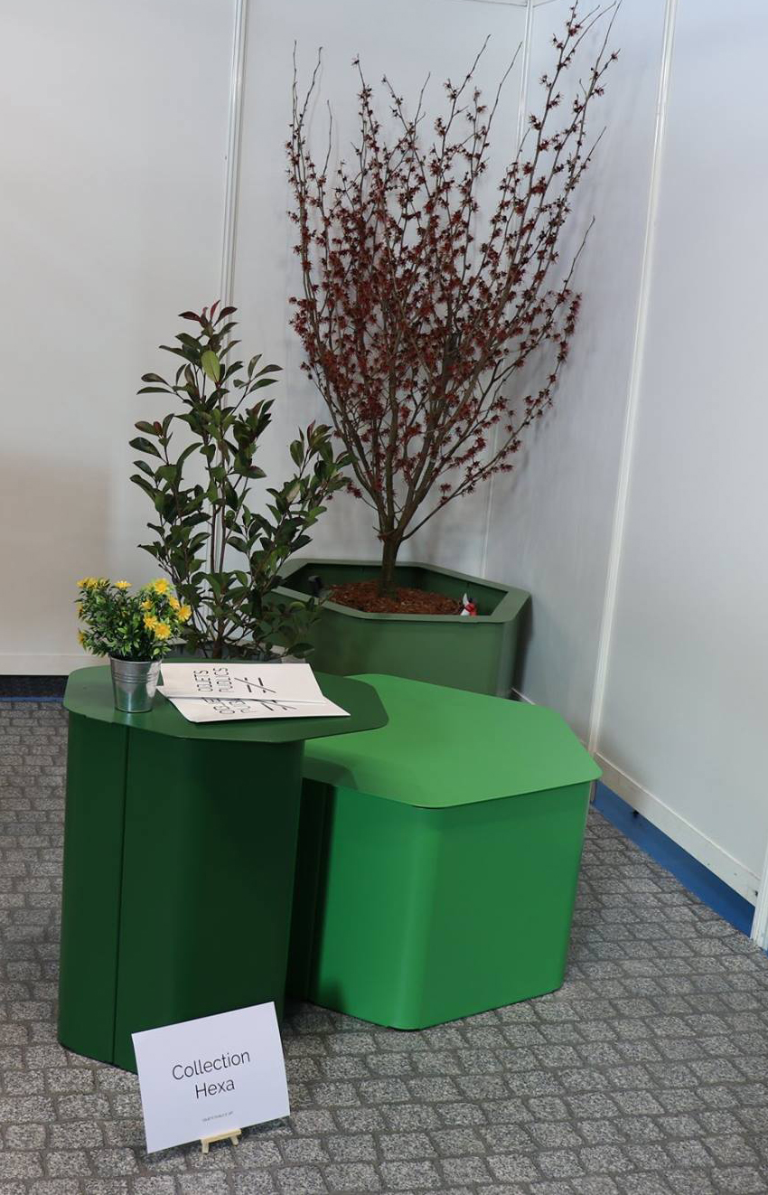 objets publics Hexa mobilier urbain modulable au kilomètre design