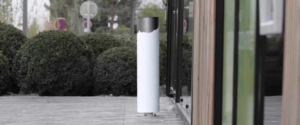 Cendrier FEU mobilier urbain design public design francs magné objetspublics