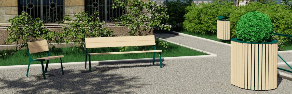 objets publics mobilier urbain design cite bois street furniture wood