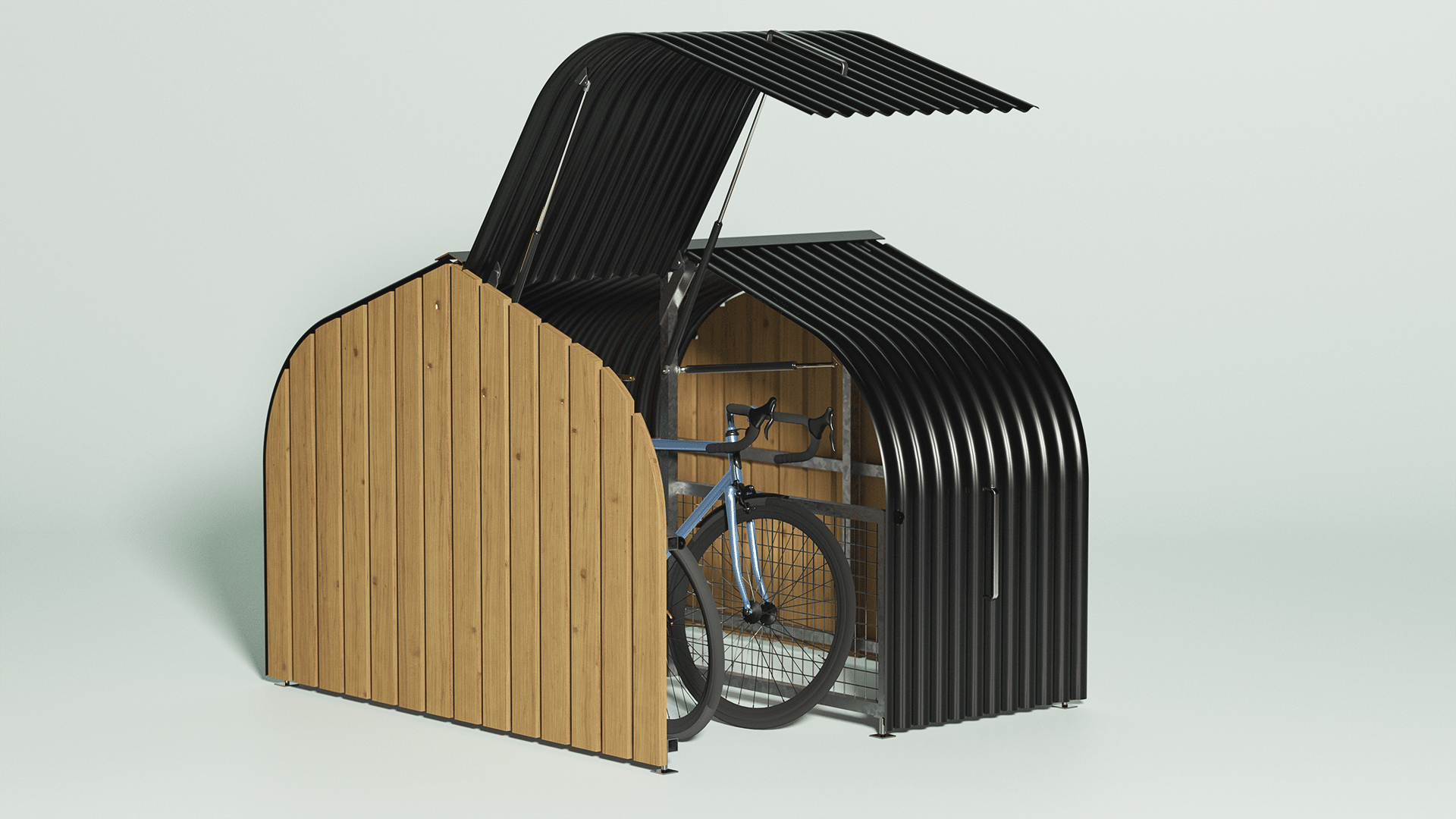 Abri vélo, mobilier urbain, design produit, Objets publics Pro Urba